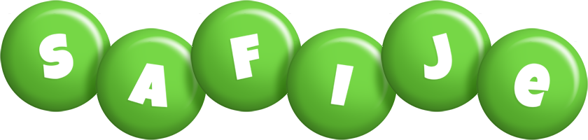Safije candy-green logo