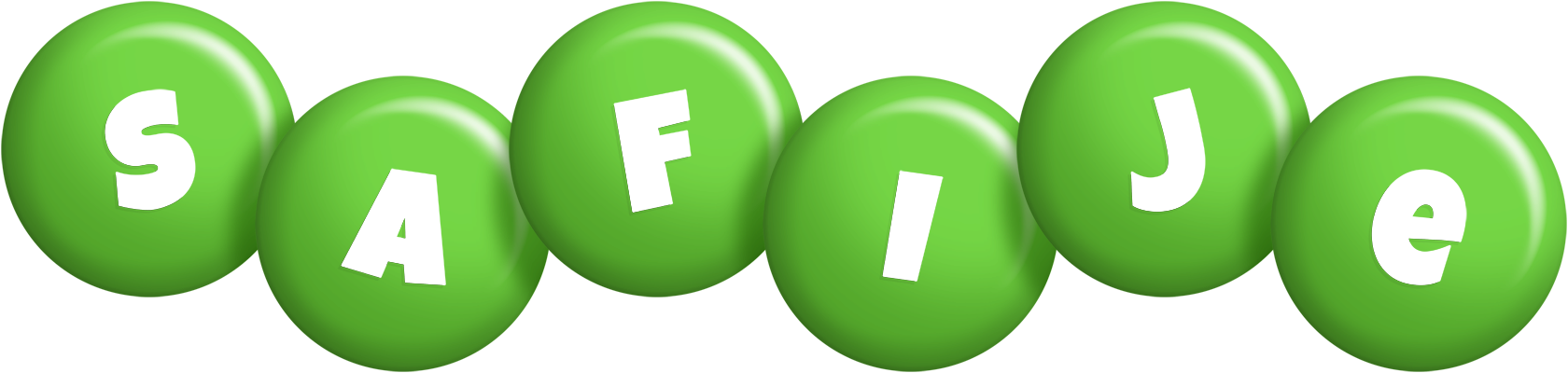 Safije candy-green logo
