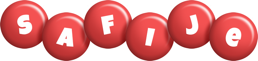 Safije candy-red logo