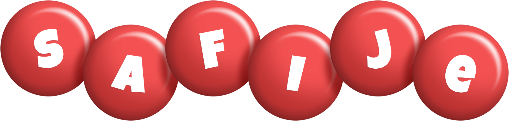 Safije candy-red logo