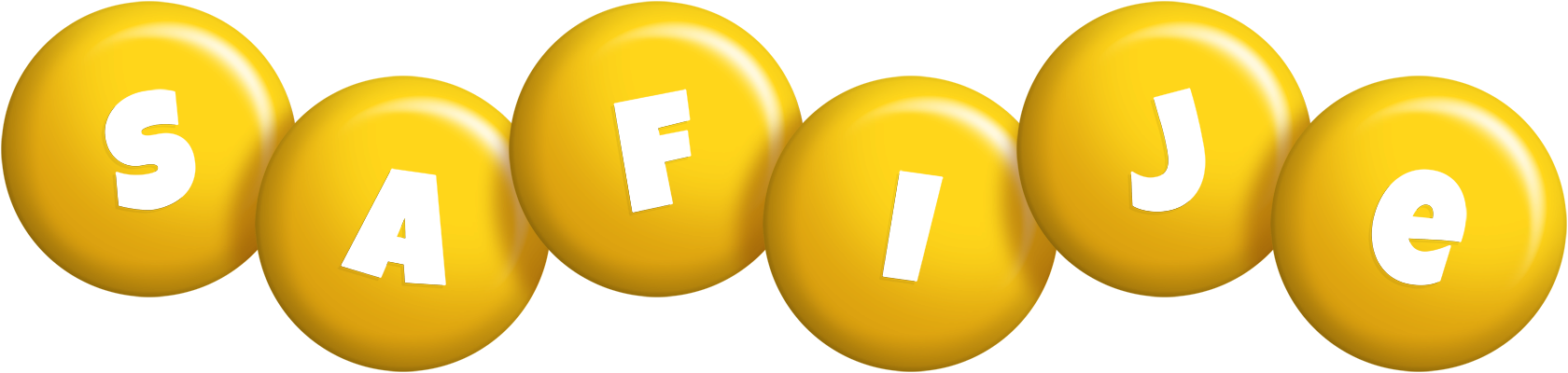 Safije candy-yellow logo