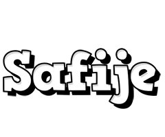 Safije snowing logo