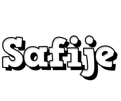 Safije snowing logo