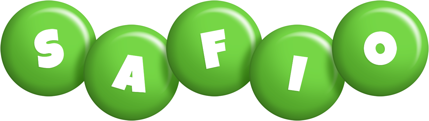 Safio candy-green logo
