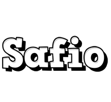 Safio snowing logo