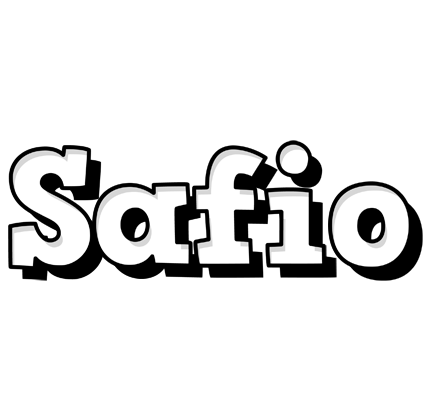 Safio snowing logo