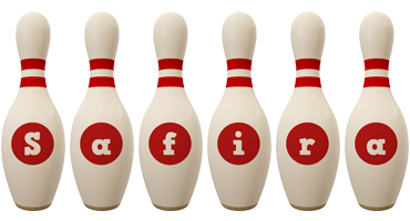 Safira bowling-pin logo