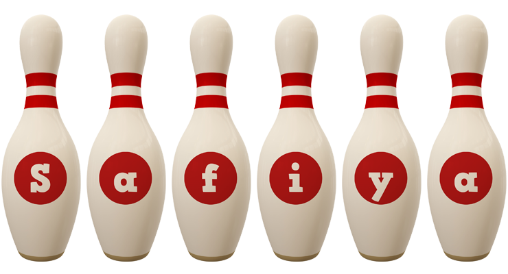 Safiya bowling-pin logo