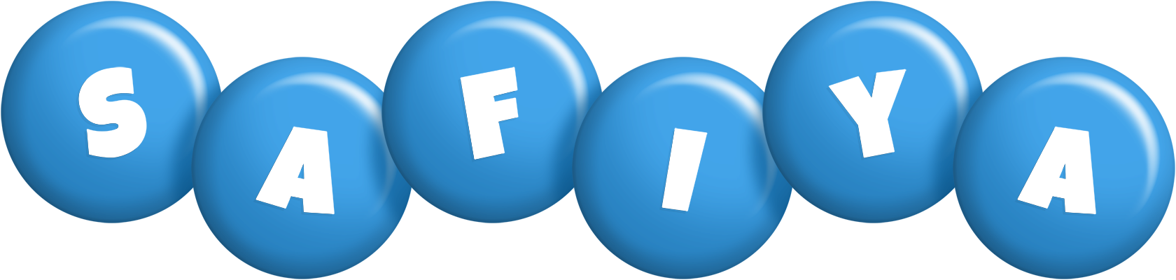 Safiya candy-blue logo