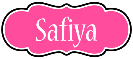 Safiya invitation logo