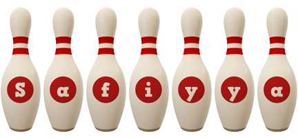 Safiyya bowling-pin logo