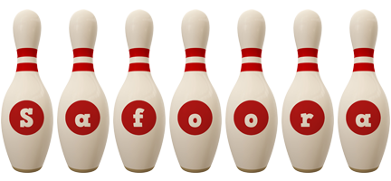 Safoora bowling-pin logo