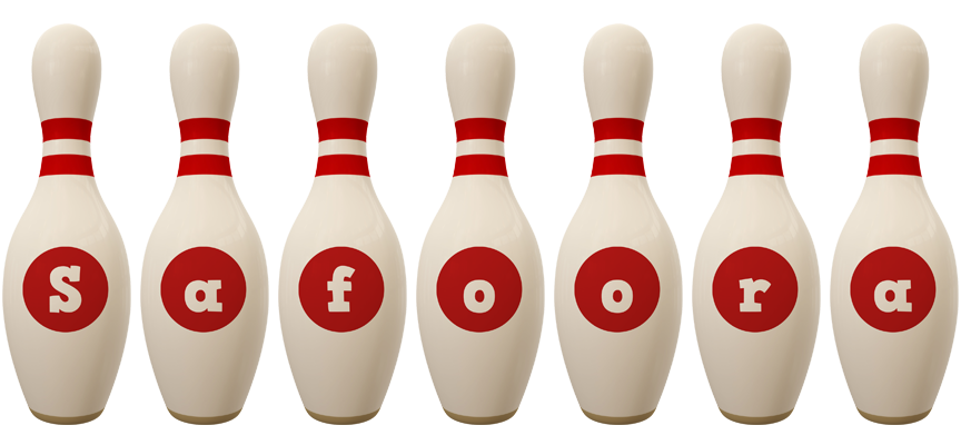Safoora bowling-pin logo