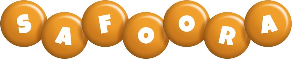 Safoora candy-orange logo