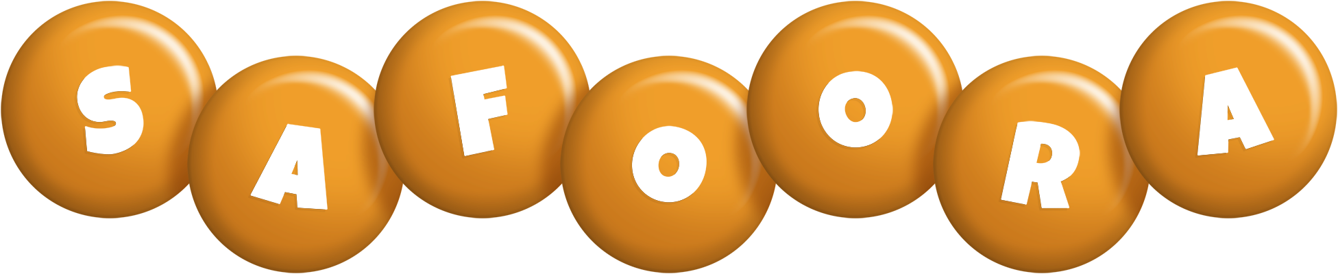 Safoora candy-orange logo