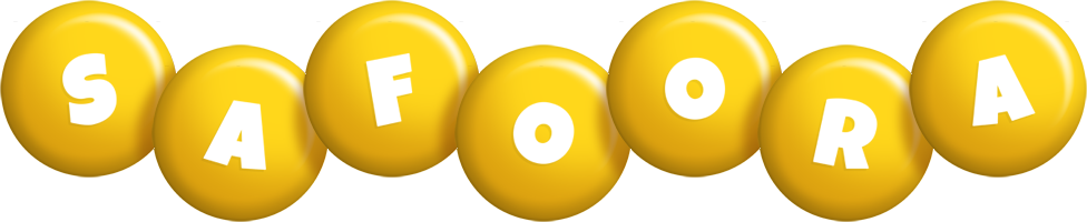 Safoora candy-yellow logo