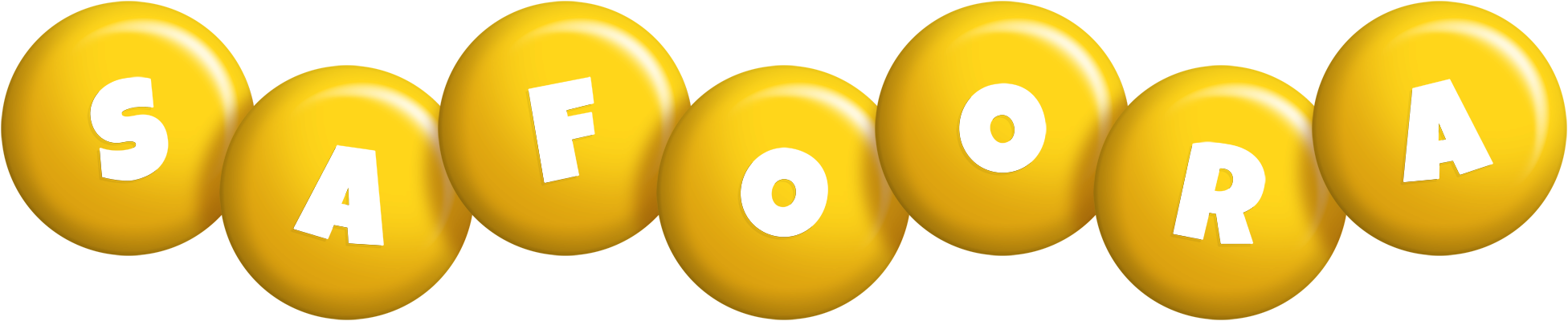 Safoora candy-yellow logo