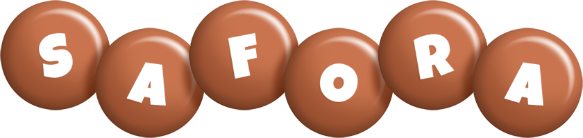 Safora candy-brown logo