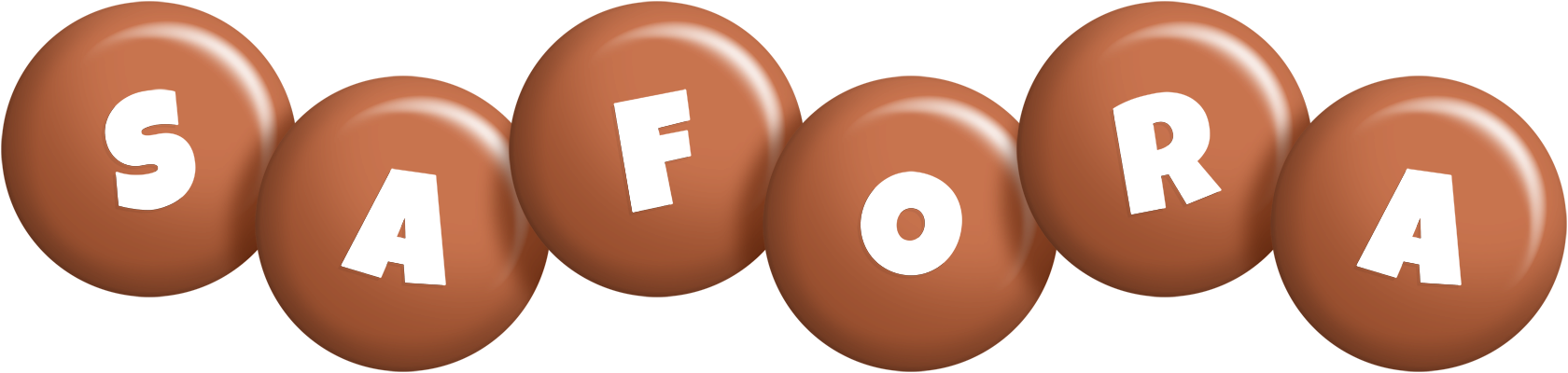 Safora candy-brown logo