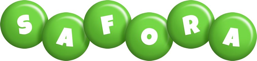 Safora candy-green logo