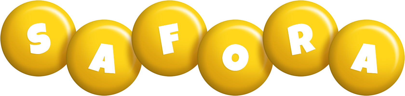 Safora candy-yellow logo