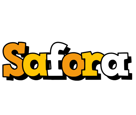 Safora cartoon logo