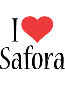 Safora i-love logo