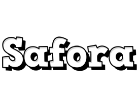 Safora snowing logo