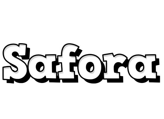 Safora snowing logo