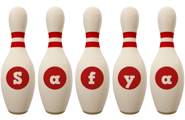 Safya bowling-pin logo