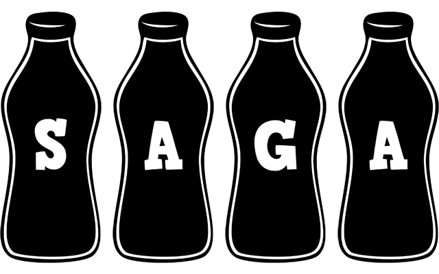 Saga bottle logo
