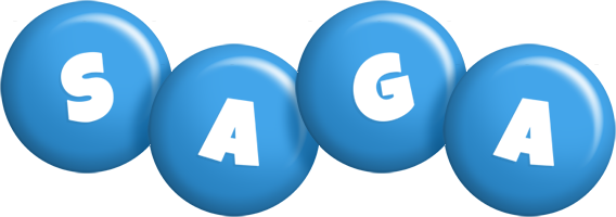 Saga candy-blue logo