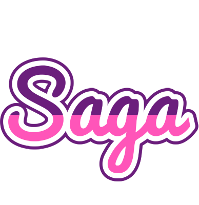 Saga cheerful logo