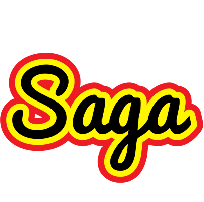 Saga flaming logo