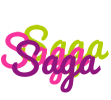 Saga flowers logo