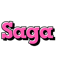 Saga girlish logo