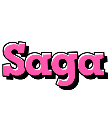 Saga girlish logo
