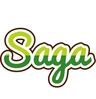 Saga golfing logo
