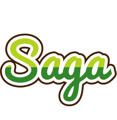 Saga golfing logo