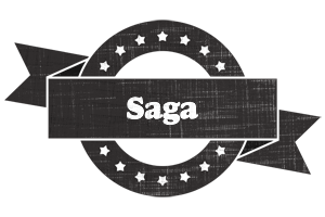 Saga grunge logo