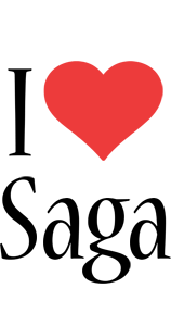 Saga i-love logo