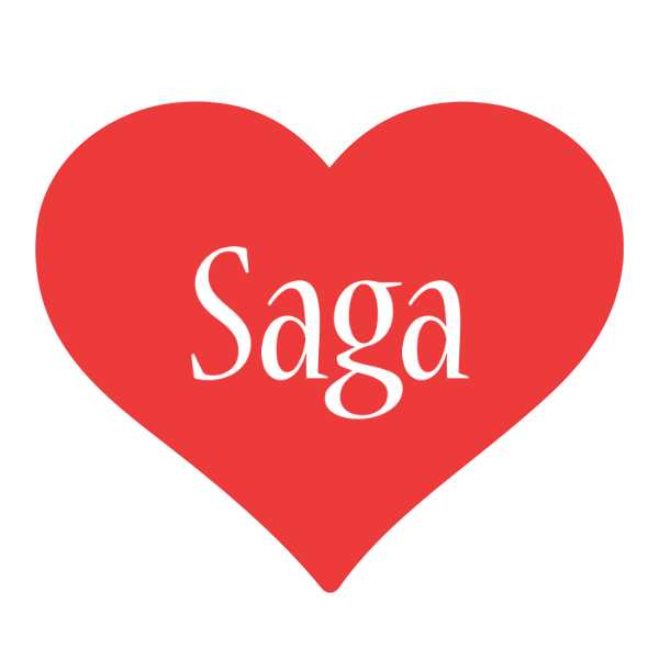 Saga love logo
