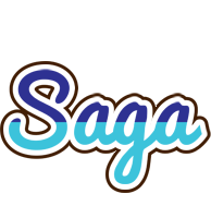 Saga raining logo
