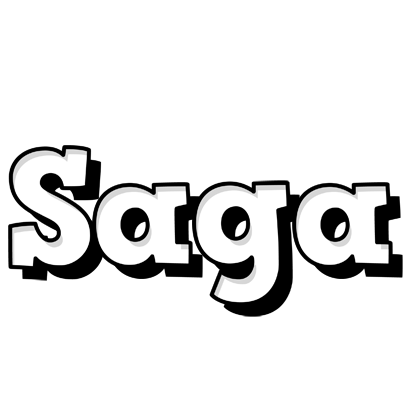 Saga snowing logo