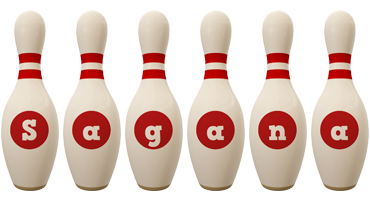 Sagana bowling-pin logo