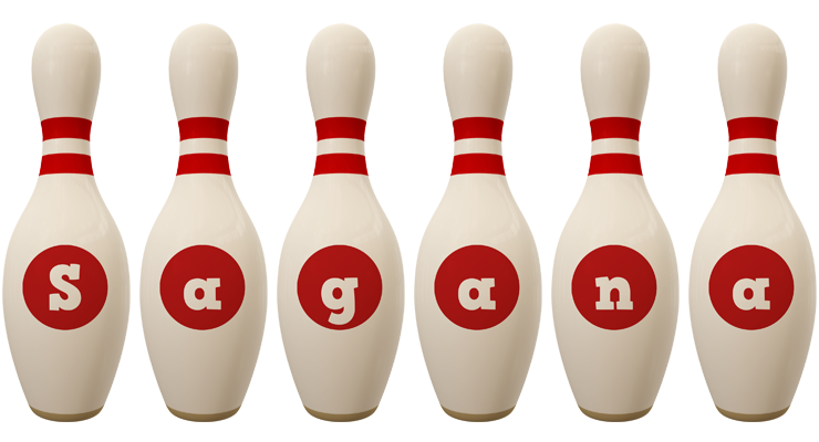 Sagana bowling-pin logo