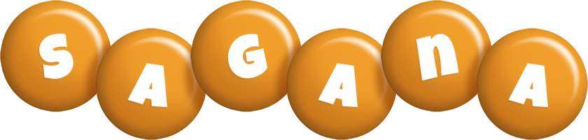 Sagana candy-orange logo