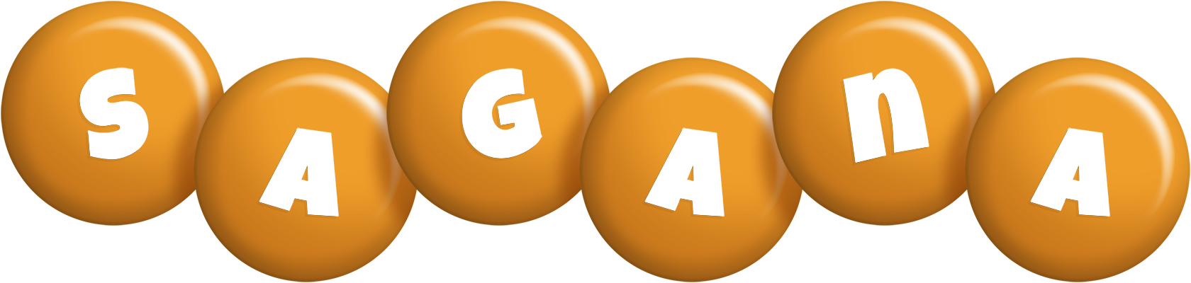 Sagana candy-orange logo