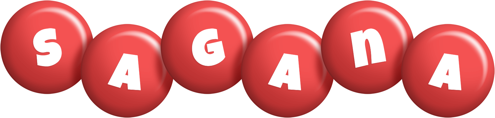 Sagana candy-red logo