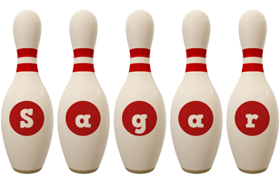 Sagar bowling-pin logo